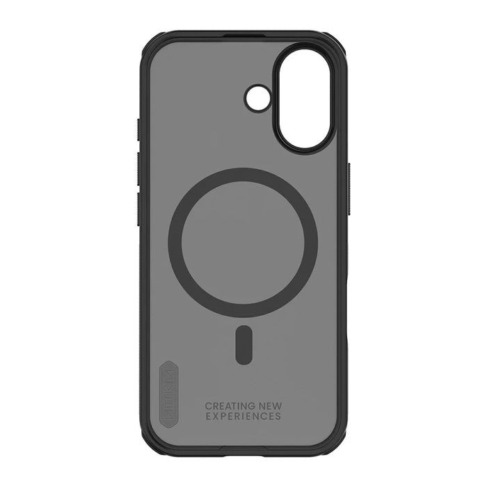 NILLKIN Frosted Shield Pro for iPhone 17 Case Compatible with MagSafe PC + TPU Phone Cover - Transparent Black - 4