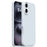 For iPhone 16 Case Ultra Thin Liquid Silicone + PC Phone Cover with Camera Touch Control Button - Glacier Blue - 1