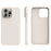 For iPhone 14 Pro Max Case Ultra Thin Liquid Silicone + PC Anti-Scratch Phone Cover - Antique White - 1