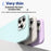 For iPhone 14 Pro Max Case Ultra Thin Liquid Silicone + PC Anti-Scratch Phone Cover - Antique White - 5