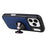 For iPhone 18 Pro / 17 Pro Magnetic Leather Case Mobile Cover with Detachable Zipper Wallet Strap - Blue - 6