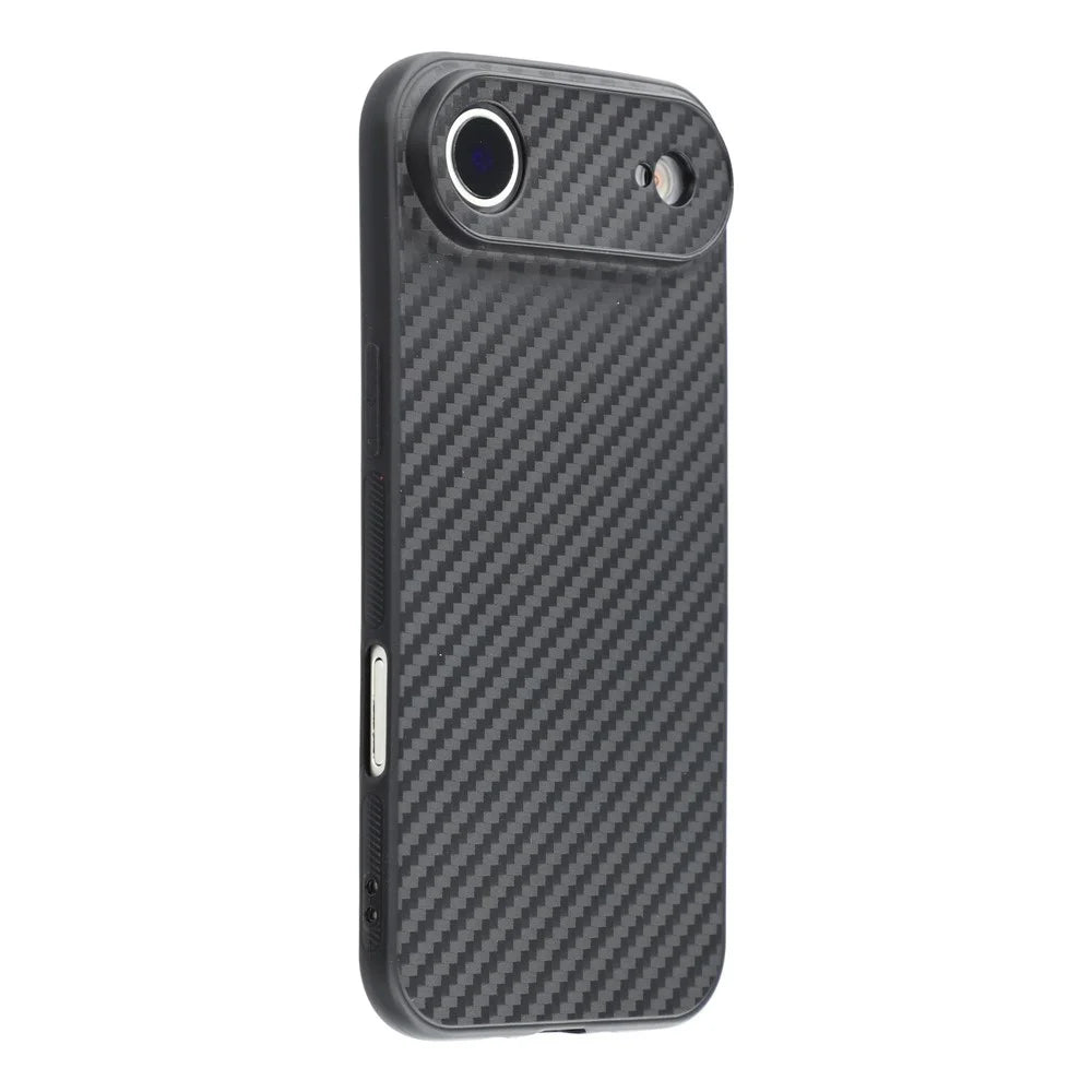 For iPhone Air Case Flexible TPU Carbon Fiber Texture Shockproof Phone Cover - 1
