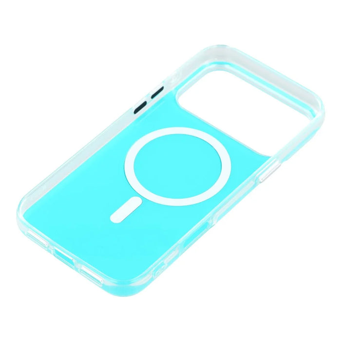 For iPhone 18 Pro Max / 17 Pro Max Case Compatible with MagSafe TPU + PC Iridescent Aesthetic Phone Cover - Blue - 7