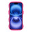 For iPhone 17 Case Compatible with MagSafe TPU + PC Phone Back Cover Skin Touch Wave Shape - Rose - 2