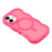 For iPhone 17 Case Compatible with MagSafe TPU + PC Phone Back Cover Skin Touch Wave Shape - Rose - 4