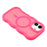 For iPhone 17 Case Compatible with MagSafe TPU + PC Phone Back Cover Skin Touch Wave Shape - Rose - 5