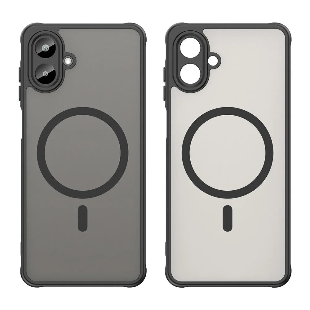 For Samsung Galaxy A08 5G / A08 4G / A07 5G / A07 4G Magnetic Case Anti Drop PC + TPU Phone Cover - Black - 2