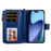 For iPhone Air Magnetic Leather Case Mobile Cover with Detachable Zipper Wallet Strap - Blue - 2