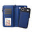 For iPhone Air Magnetic Leather Case Mobile Cover with Detachable Zipper Wallet Strap - Blue - 5