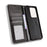 For Realme 15 5G / Realme 15 Pro 5G Leather Case Wallet Stand Retro Texture Phone Cover - Black - 5