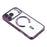WANLONFENG For iPhone 17 Pro Magnetic Case  Full Protection Electroplated TPU Cover with Tempered Glass - Dark Purple - 3