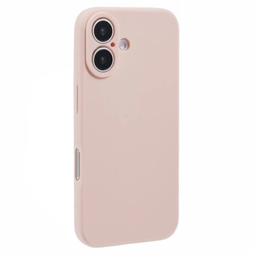 For iPhone 17 Case Precise Cutouts Straight Edge TPU Shockproof Phone Cover - Pink - 1