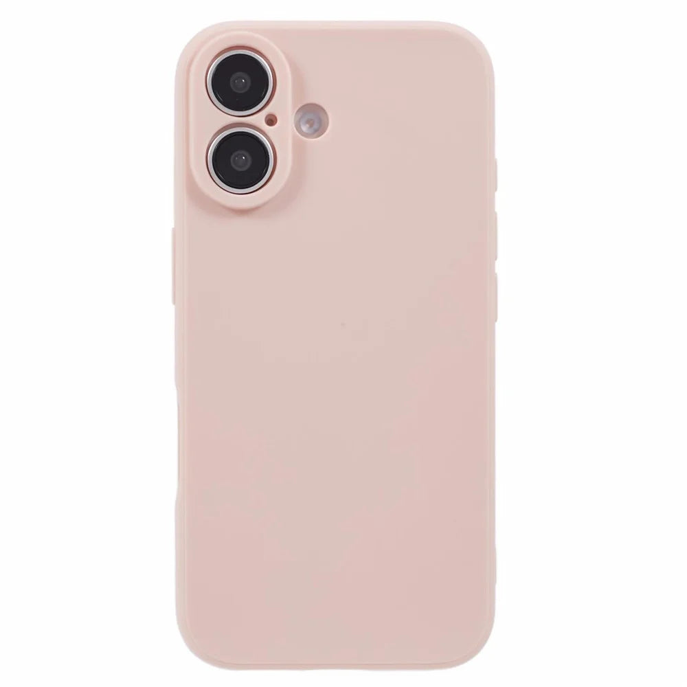 For iPhone 17 Case Precise Cutouts Straight Edge TPU Shockproof Phone Cover - Pink - 3