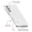 For Samsung Galaxy S25 FE Case Sparkly Powder Glitter Shiny Soft TPU + Hard PC Back Cover - White - 5