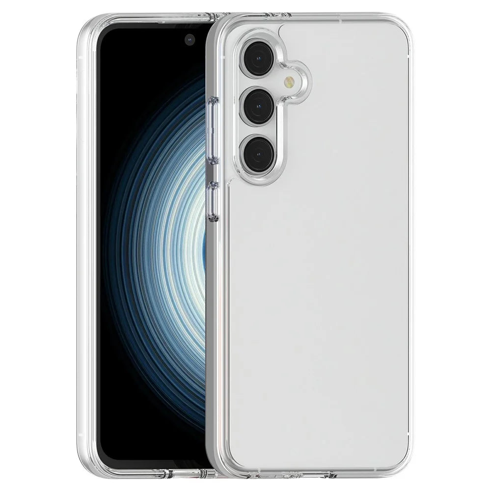 For Samsung Galaxy S25 FE Case PC + TPU Shockproof Clear Phone Cover - Transparent - 1