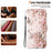 For iPhone 17 Wallet Case Pattern Printing Leather Stand Phone Cover with Strap - Pink Butterfly - 4