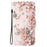 For iPhone 17 Wallet Case Pattern Printing Leather Stand Phone Cover with Strap - Pink Butterfly - 7