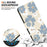 For iPhone Air Wallet Case Pattern Printing Leather Stand Phone Cover with Strap - Blue Daisy - 6