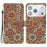 For iPhone 18 Pro Max / 17 Pro Max Wallet Case Pattern Printing Leather Stand Phone Cover with Strap - Blossom - 1