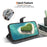 For iPhone 17e / 16e Wallet Case Pattern Printing Leather Stand Phone Cover with Strap - Panda - 3