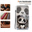 For iPhone 17e / 16e Wallet Case Pattern Printing Leather Stand Phone Cover with Strap - Panda - 4