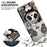 For iPhone 17e / 16e Wallet Case Pattern Printing Leather Stand Phone Cover with Strap - Panda - 6