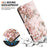 For Samsung Galaxy S25 FE Wallet Case Pattern Printing Leather Stand Phone Cover with Strap - Pink Butterfly - 6