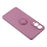 For Samsung Galaxy S25 Edge Silicone Case with Strap Ring Kickstand Phone Cover - Purple - 6
