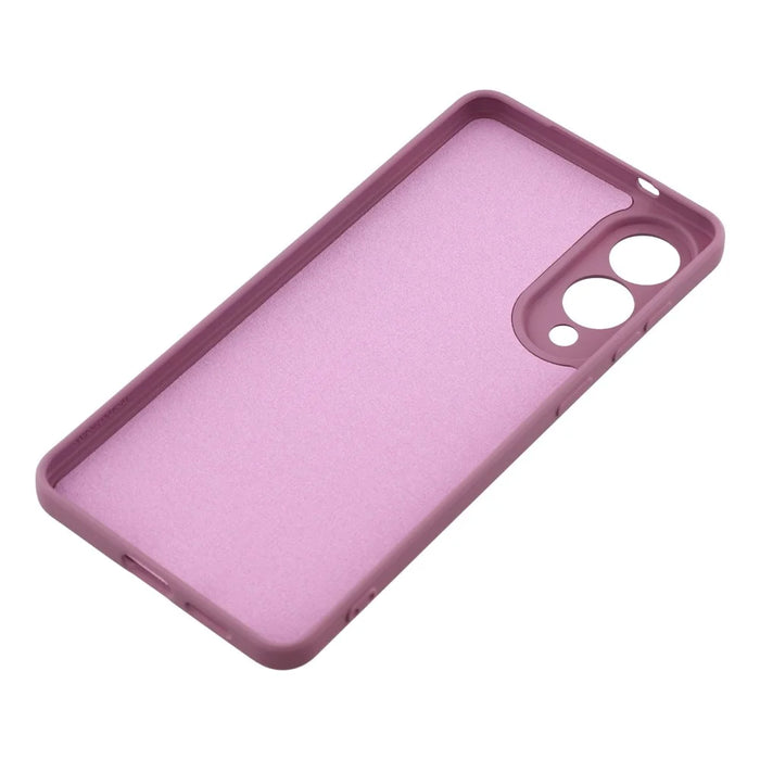 For Samsung Galaxy S25 Edge Silicone Case with Strap Ring Kickstand Phone Cover - Purple - 7