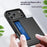 For iPhone 18 Pro / 17 Pro Case with Sliding Card Holder PC + TPU Phone Back Cover - Black - 4