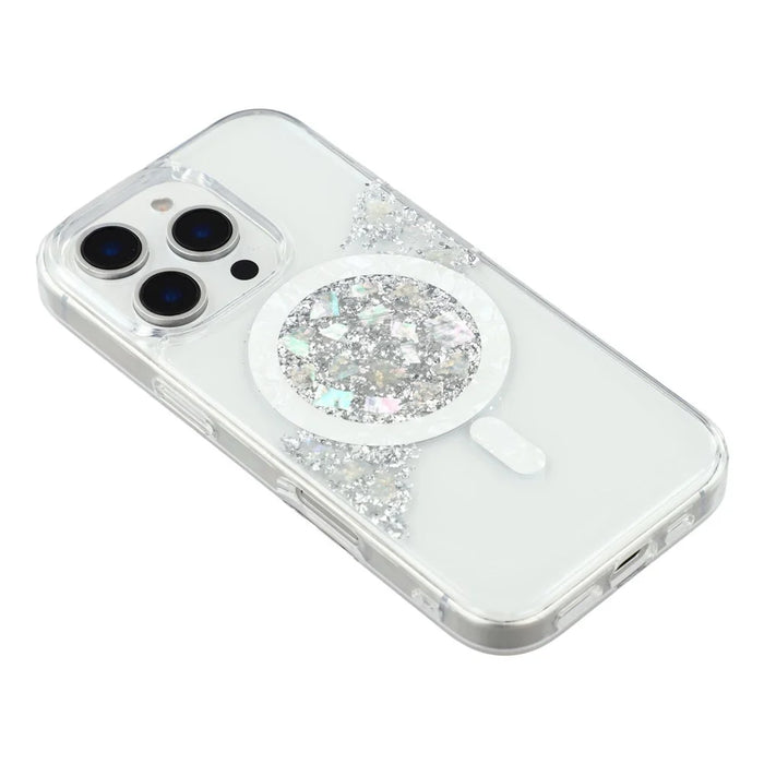 JAUCASE For iPhone 16 Pro Max Magnetic Case Shell Epoxy Design TPU + PC Phone Back Cover - 4