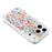 JAUCASE For iPhone 17 Pro Max Case Natural Colorful Stone Epoxy TPU PC Phone Back Cover - White - 5