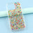 JAUCASE For iPhone 16 Pro Case Natural Colorful Stone Epoxy TPU PC Phone Back Cover - Gold - 6