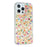 JAUCASE For iPhone 16 Pro Max Case Natural Colorful Stone Epoxy TPU PC Phone Back Cover - Gold - 1
