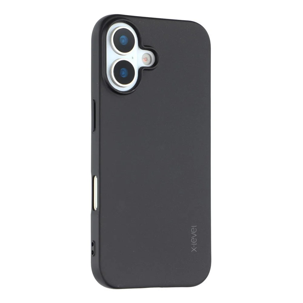 X-LEVEL Guardian Series For iPhone 17 Case Soft TPU Frosted Protective Phone Cover - Black - 1