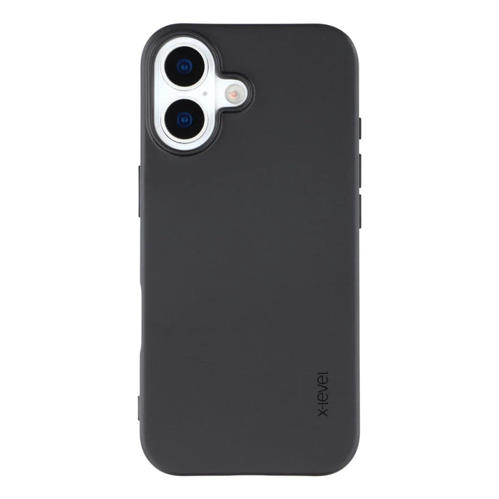 X-LEVEL Guardian Series For iPhone 17 Case Soft TPU Frosted Protective Phone Cover - Black - 3