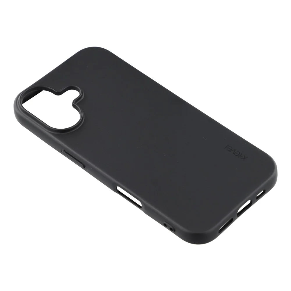 X-LEVEL Guardian Series For iPhone 17 Case Soft TPU Frosted Protective Phone Cover - Black - 4