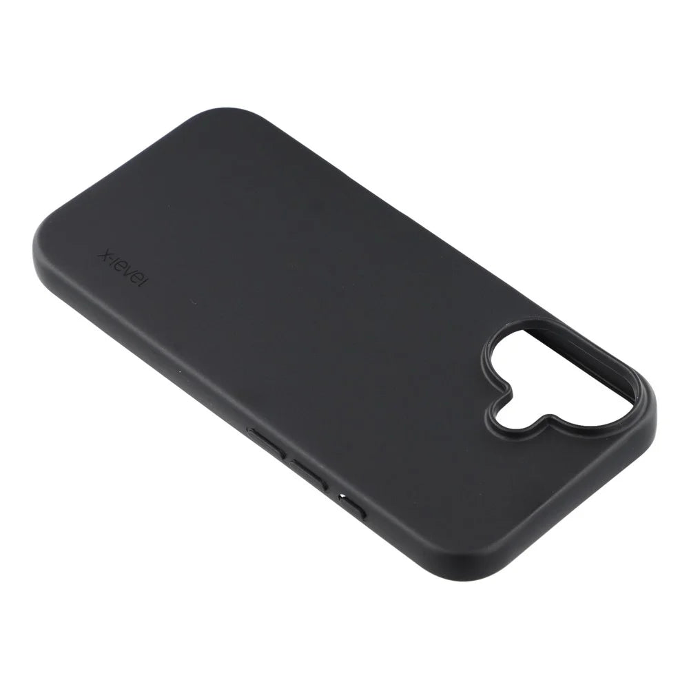 X-LEVEL Guardian Series For iPhone 17 Case Soft TPU Frosted Protective Phone Cover - Black - 5