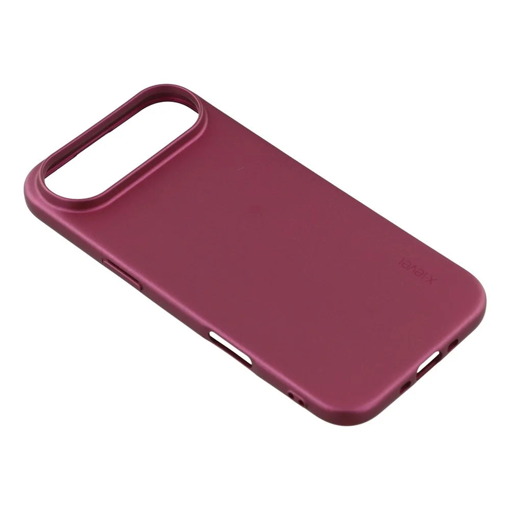 X-LEVEL Guardian Series For iPhone Air Case Soft TPU Frosted Protective Phone Cover - Wine Red - 4
