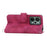 For Realme 15 Pro 5G / 15 5G Case Flower Pattern PU Leather Wallet Phone Cover with Strap - Wine Red - 3