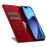 LC.IMEEKE For iPhone Air Case Wallet Microfiber Leather Phone Cover - Red - 2
