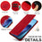LC.IMEEKE For iPhone Air Case Wallet Microfiber Leather Phone Cover - Red - 6