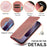 LC.IMEEKE For iPhone 18 Pro Max / 17 Pro Max Case Wallet Microfiber Leather Phone Cover - Rose Gold - 6