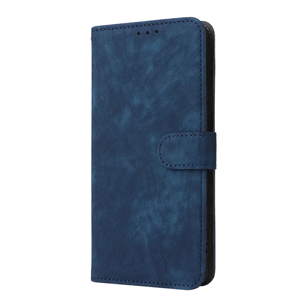 For Realme 15 Pro 5G / 15 5G Case Wallet RFID Blocking PU Leather Phone Cover Stand with Strap - Blue - 6