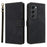 For TECNO Spark 40 Pro+ 4G KM7 Case Wallet RFID Blocking PU Leather Phone Cover Stand with Strap - Black - 1