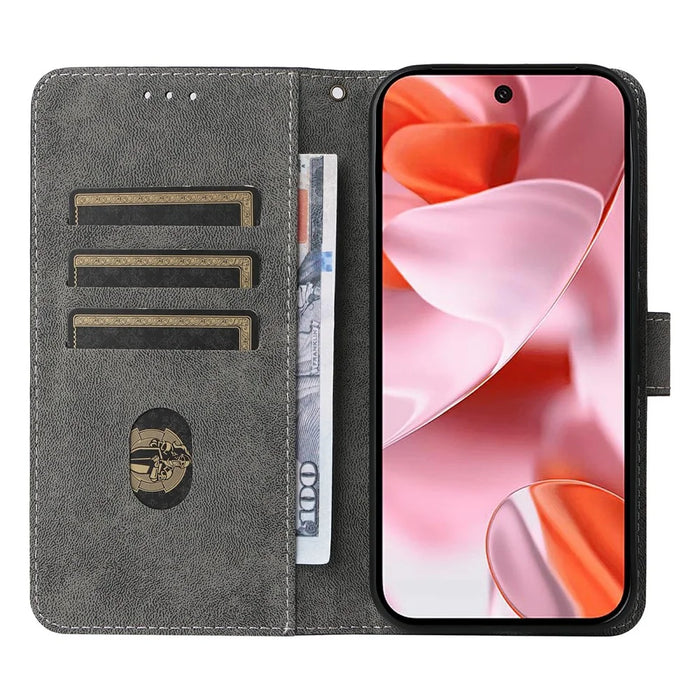 For Google Pixel 10 / 10 Pro Case Wallet RFID Blocking PU Leather Phone Cover Stand with Strap - Black - 2
