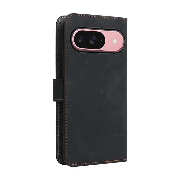 For Google Pixel 10 / 10 Pro Case Wallet RFID Blocking PU Leather Phone Cover Stand with Strap - Black - 7