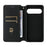 For Google Pixel 10 / 10 Pro Case Wallet Rhombus Imprinted Leather Phone Cover - Silver - 3