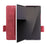 For Samsung Galaxy Z Fold7 5G Case Leather Wallet Flip Phone Cover with Hardware Decor - Rose - 3