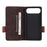 For iPhone Air Case Leather Wallet Flip Phone Cover with Hardware Decor - Coffee - 2